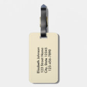 See No Evil Puppies Luggage Tag (Back Vertical)