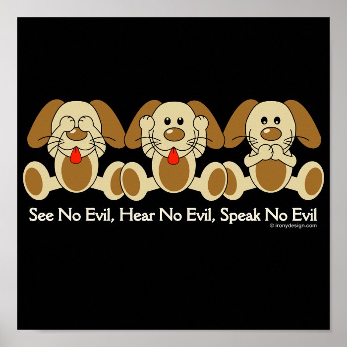 See No Evil Puppies Posters