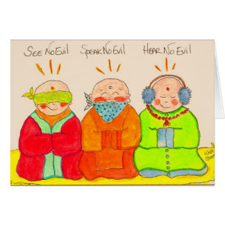 See No Evil, Speak No Evil, Hear No Evil Cards