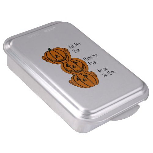 See No Hear No Speak No Evil Pumpkins Cake Pan