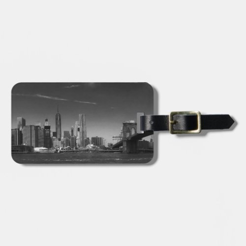 see on 2 products Panoramic Black White Brooklyn Luggage Tag