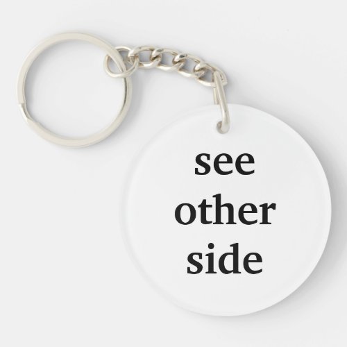 see other side keychain