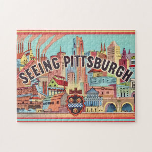 See Pittsburgh Illustrated 11x14 Jigsaw Puzzle