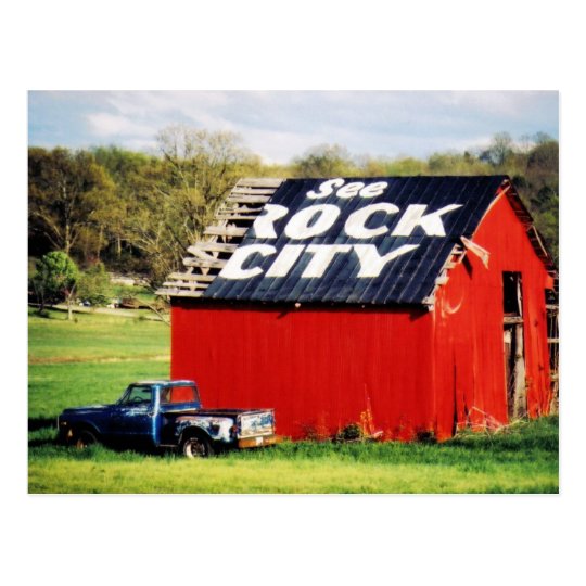 See Rock City Barn Postcard Zazzle Com