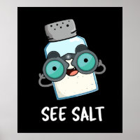 See Salt Funny Sea Salt Pun Dark BG