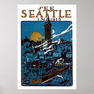 Vintage Seattle Posters | Zazzle