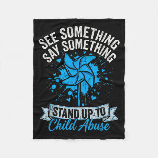 See Something Say Something Pinwheel Child Fleece Blanket
