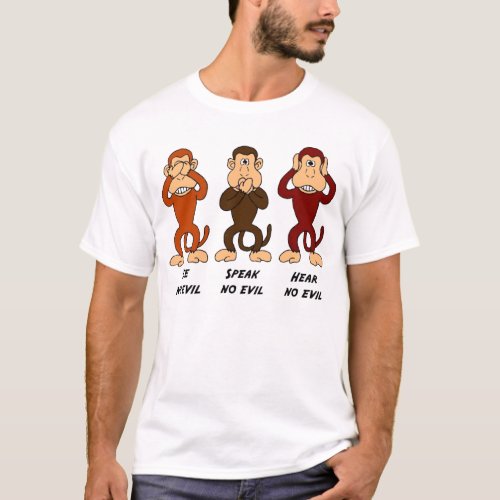 See Speak Hear No Evil t_shirt