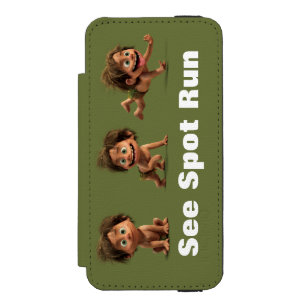 See Spot Run Wallet Case For iPhone SE/5/5s