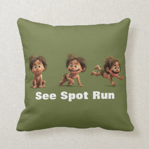 See Spot Run Throw Pillow