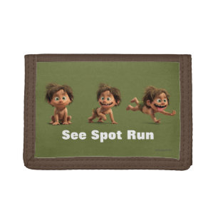 See Spot Run Trifold Wallet