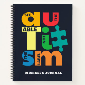 See The Able Not the Label Autism Awareness Notebook