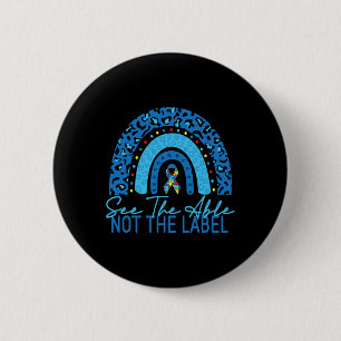 See The Able Not The Label Autism Awareness Puzzle Button