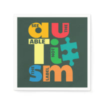 See The Able Not the Label Autism Napkins
