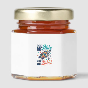 See the Able Turtle Puzzle Awareness Shirt Design_ Honey Jar Favors
