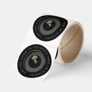 See The Good In Yourself And Others Camera Lens Ro Classic Round Sticker