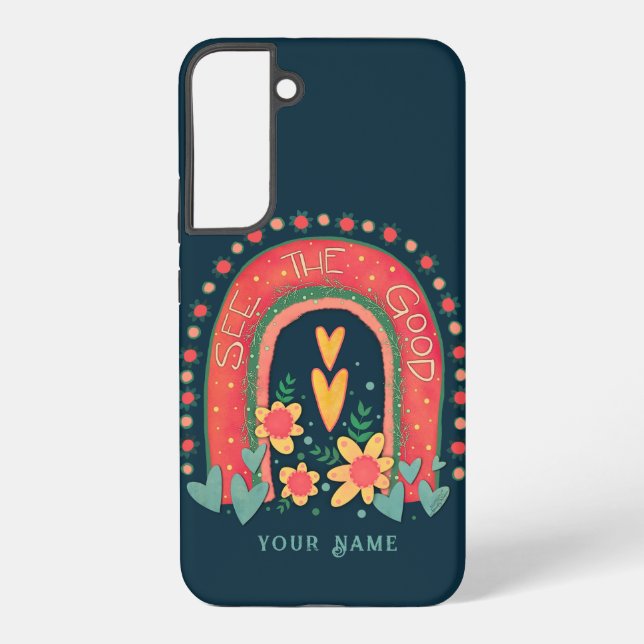 See the Good Inspirational Rainbow Inspirivity Samsung Galaxy Case (Back)