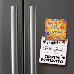 See the Good Inspirivity Floral Trendy Whimsical Magnet