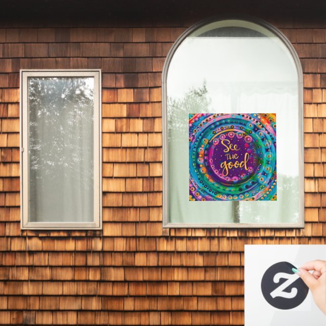 See the Good “Inspirivity” Window Cling (Home Window)