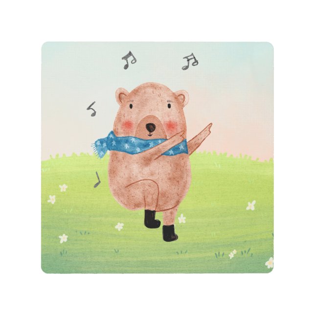 See the music, hear the dance metal print (Front)