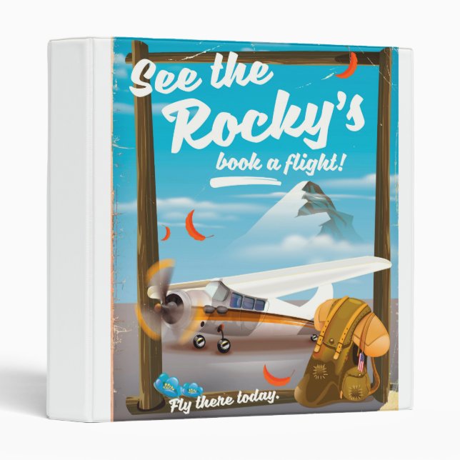 See The Rocky's "Book a flight!" Binder (Front/Spine)