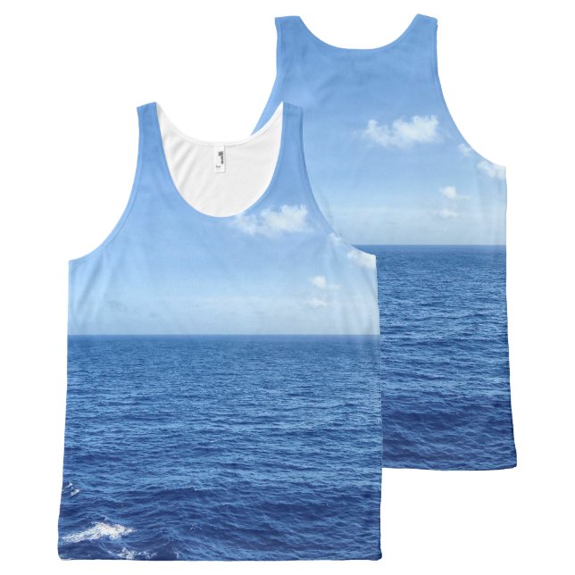 See the Sea Ocean Scene All-Over-Print Tank Top (Front and Back)