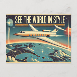 See the World in Style Postcard
