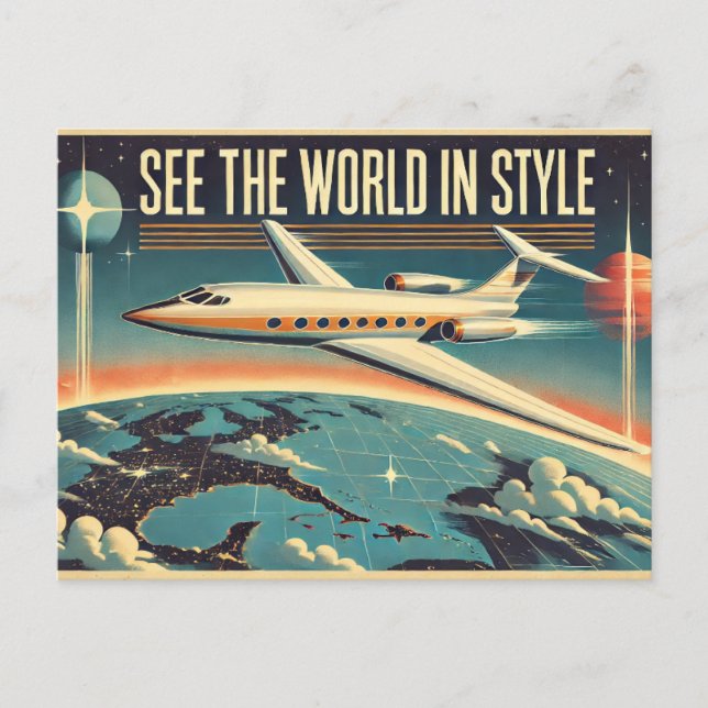 See the World in Style Postcard (Front)