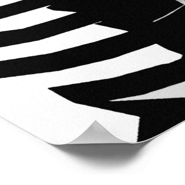 See Through Silhouette Poster (Corner)