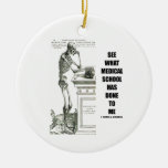 See What Medical School Has Done To Me (Vesalius) Ceramic Ornament