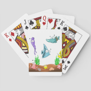 SEE WHAT'S UNDER SEA POKER CARDS