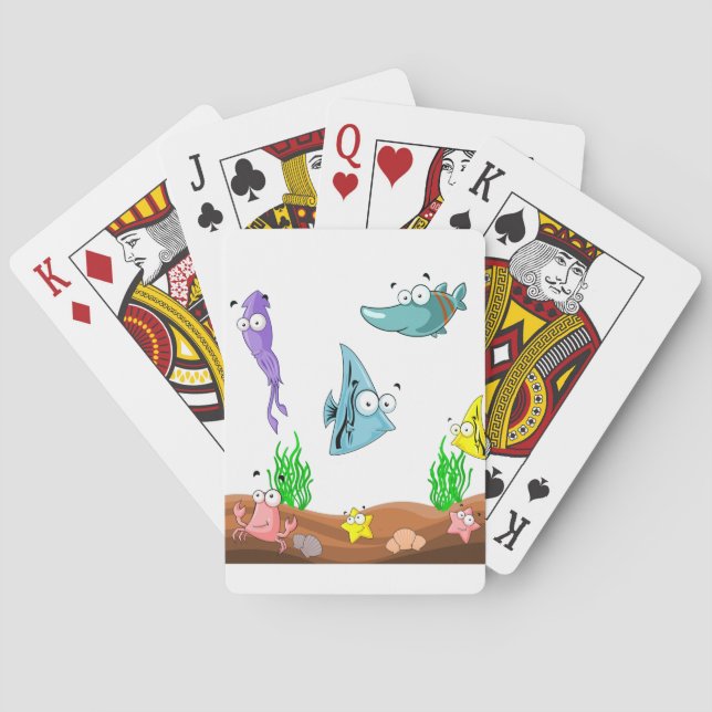 SEE WHAT'S UNDER SEA POKER CARDS (Back)