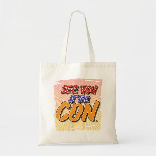 See You At Con Comic Themed Cartoon Slogan Tote Bag