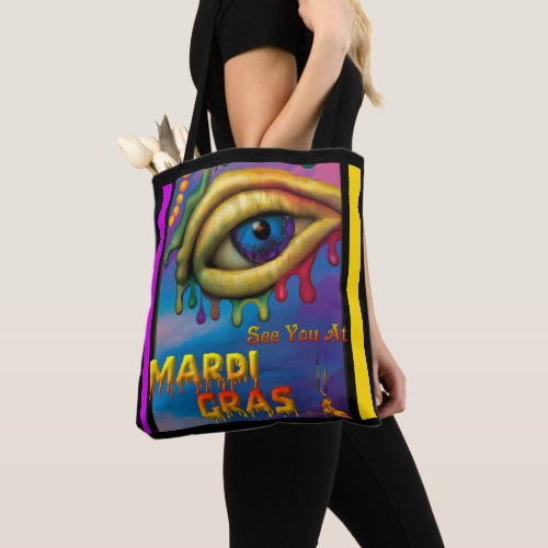 See You At Mardi Gras Eye Tote Bag