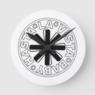 See you, baby! round clock