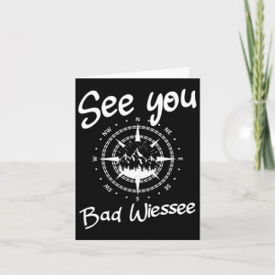 See You Hiking Bad Wiessee Germany Vacation Ski Co Card