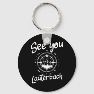 See You Hiking Lauterbach Germany Vacation Ski Com Keychain