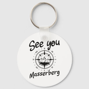 See You Hiking Merberg Germany Vacation Ski Comp Keychain