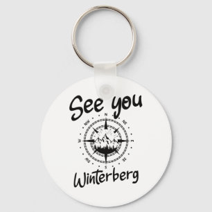 See You Hiking Winterberg Germany Vacation Ski Com Keychain