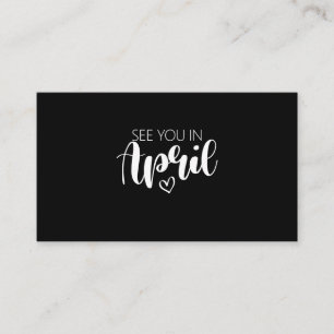 See You In April Pregnancy Announcement