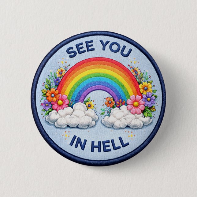 See You In Hell Button (Front)