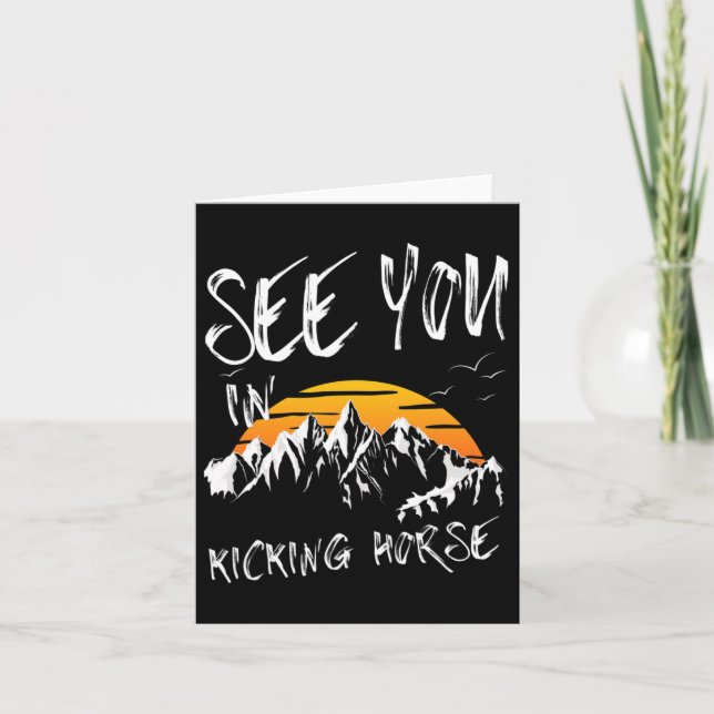 See You In Kicking Horse Vacation Ski 1  Card (Front)