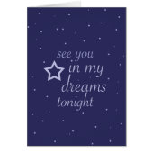 "see you in my dreams tonight" text with stars (Front)
