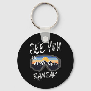 See You In Ramsau Germany Vacation Ski Goggles 1 Keychain