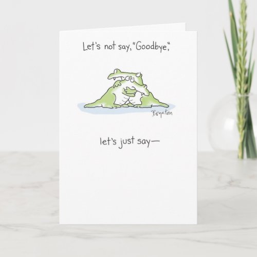 SEE YOU LATER ALLIGATOR CARD