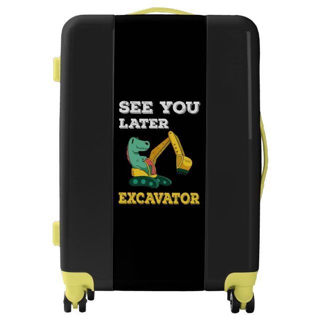 See You Later Excavator I - Toddler Boys Kids Luggage (Front)