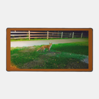 See You Red Fox Desk Mat