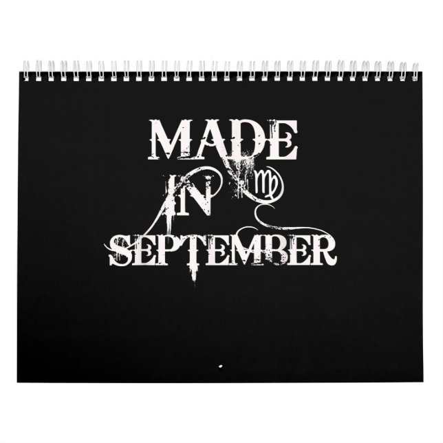See You September | Birthday Gift | Virgo Zodiac Calendar (Cover)