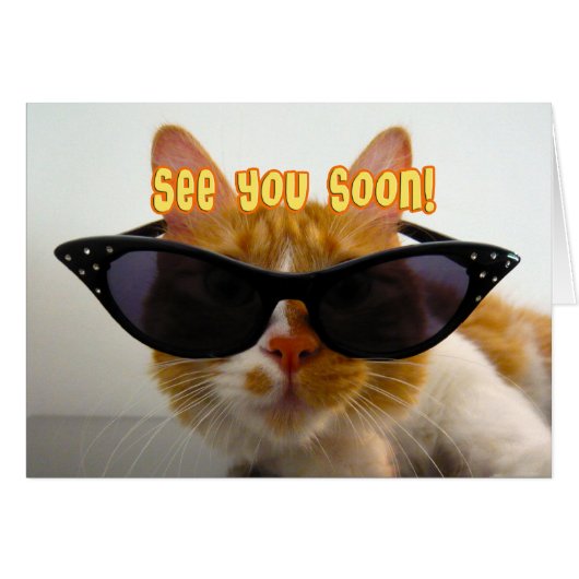 See You Soon - Cool Cat Cards (Front Horizontal)