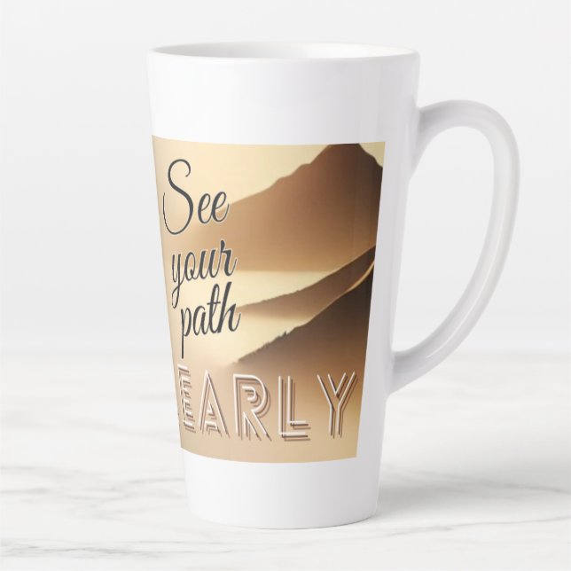 See Your Patch Clearly Latte Mug (Right)